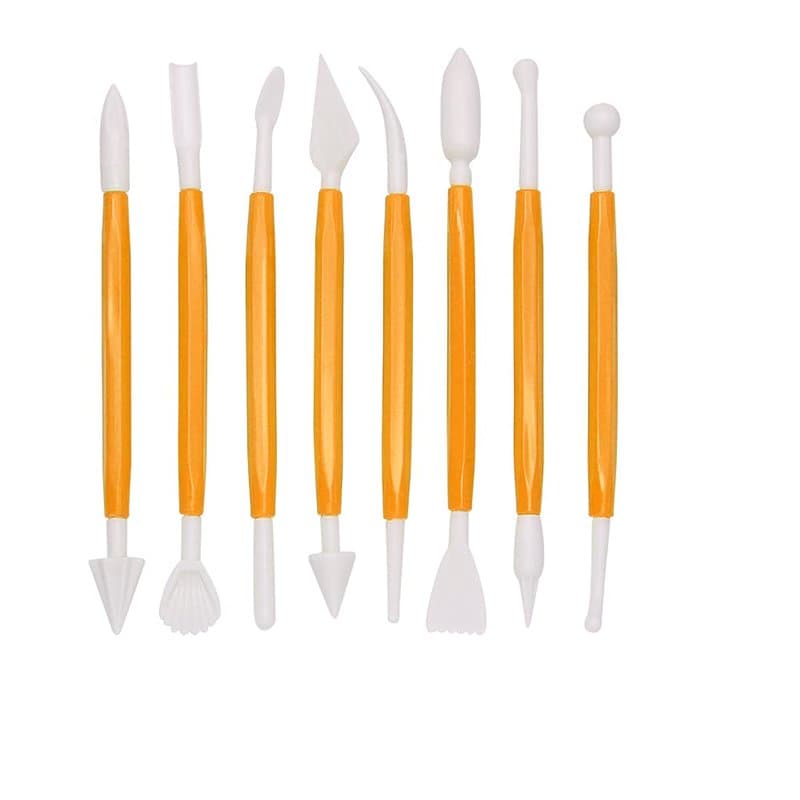 8 Outils de Modelage de Gâteaux, Outils de Modelage de Fondant, Sculpture, Outil de Décoration de Moulage de Gâteaux, Adapté Pou