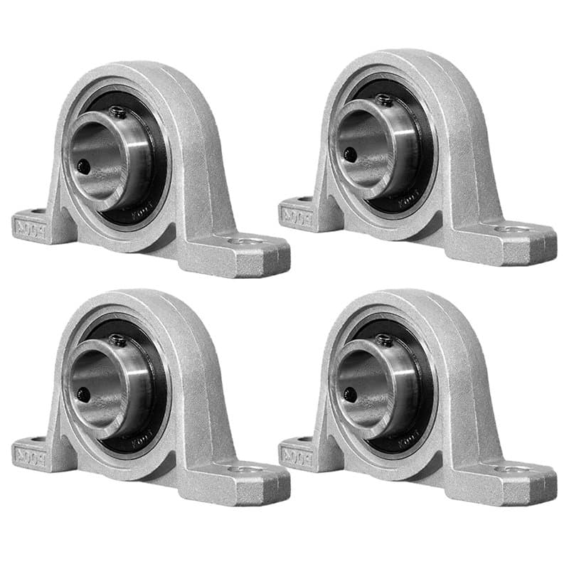 Bztzhm 4 Pièces 20 mm Roulement avec Support, Palier d'Arbre en Alliage de Zinc, Bride Alésage Auto, Roulements Alliage de Zinc,