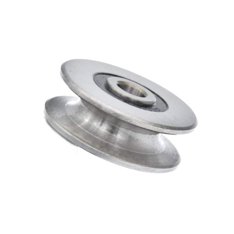 Poulie de roulement à billes en acier inoxydable avec rainure en U profonde de 8 mm, 250 kg, poulie en métal pour guide de levag