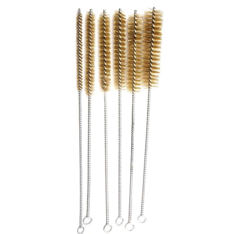 feedal Lot de 6 brosses de nettoyage en laiton pour tube de tuyau, cylindre, etc