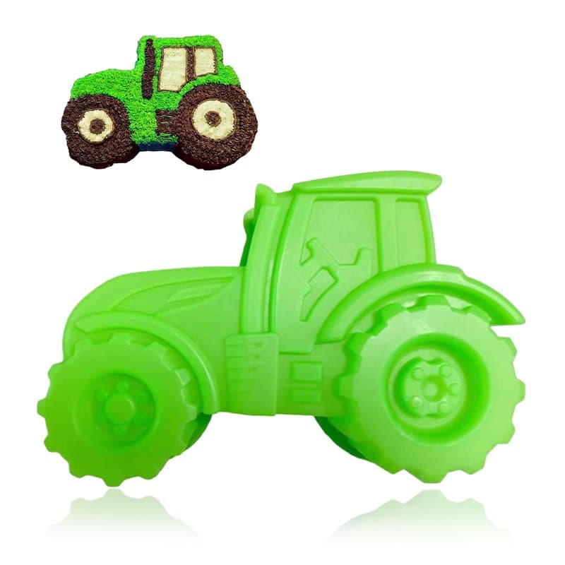 Half Forest Moule À Gâteau Tracteur Moule Cuisson Tracteur 3d Pour Fêter Anniversaires Enfants, Pour Réaliser Gâteaux, Pain, Cho