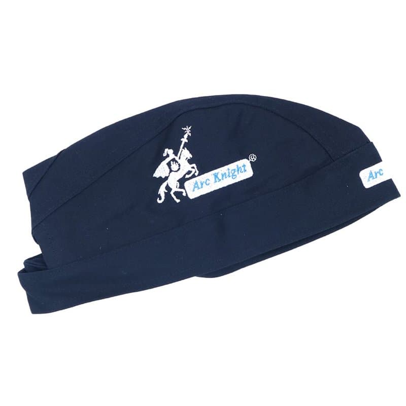 CENPEK Chapeau de protection pour soudeur, écharpe, casque de soudeur en coton ignifuge, 1 pièce (noir)