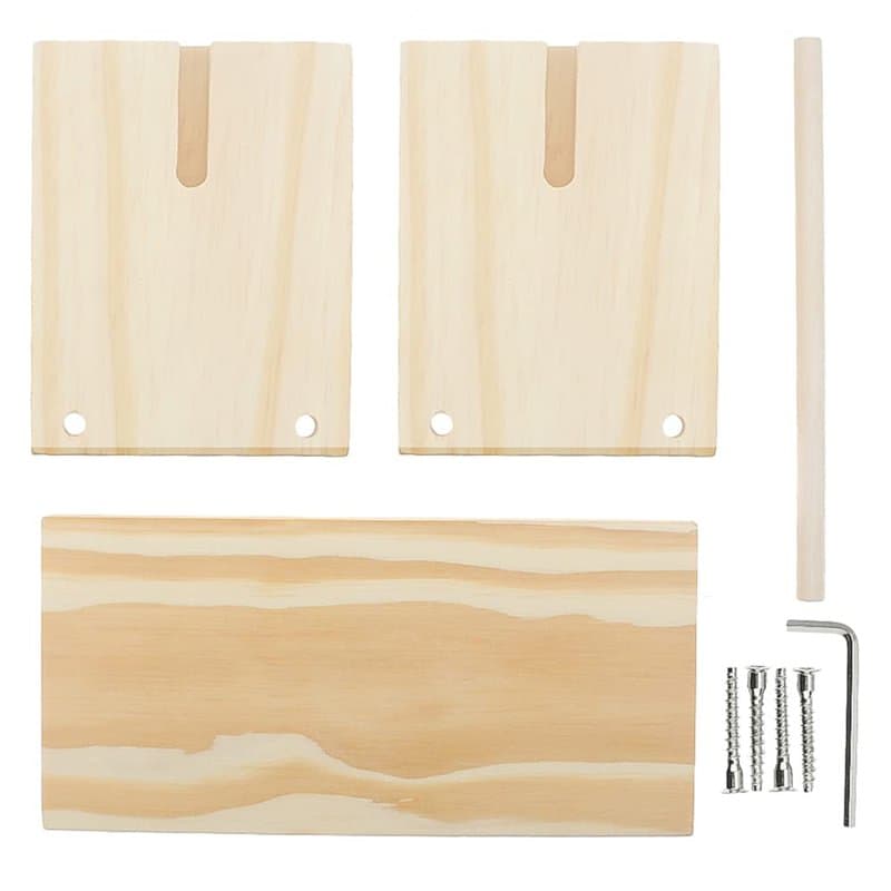 CENPEK Porte-bobines en bois de hêtre multifonction pour macramé, tissage, cordon, fils à coudre ou laine