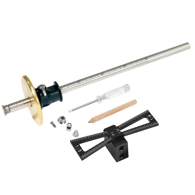 YOSELIN Ensemble d'outils de marquage de roue gabarit à queue d'aronde comprenant 2 cutter de roue verrouillé pour bois dur 1 ja