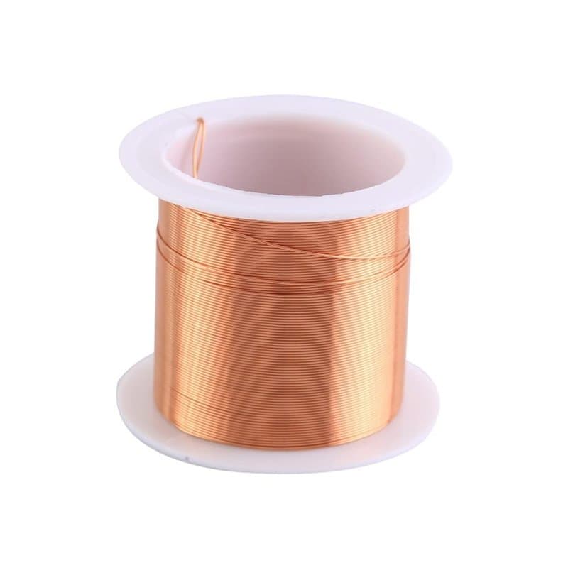 Fil Cuivre 15 M, 0,4Mm Bobine D'inductance Cuivre Fil D'aimant Émaillé pour les Inducteurs de Transformateurs