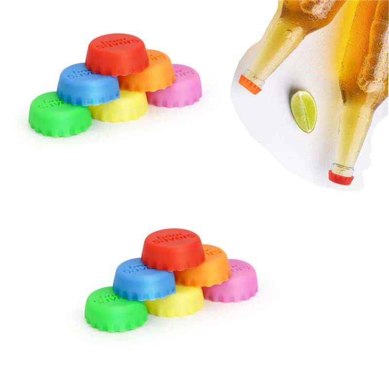 Bouchon de bouteille de bière,12 pièces Beer Saver Bouchons,bouchons de bouteille de vin,Réutilisables Bouchons Capsules Pour Bo