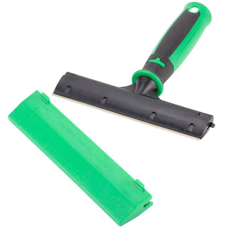 Essuie-glace Unger VisaVersa+lave-glace (largeur 15 cm, complet avec rail en S, couvercle+caoutchouc, matériau de support 100 %