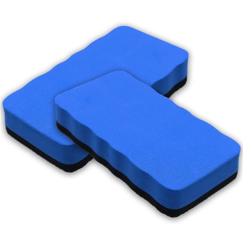2 PCS Effaceur Tableau Blanc,Brosse Tableau Blanc,Bleu(10.5 * 5.5cm)