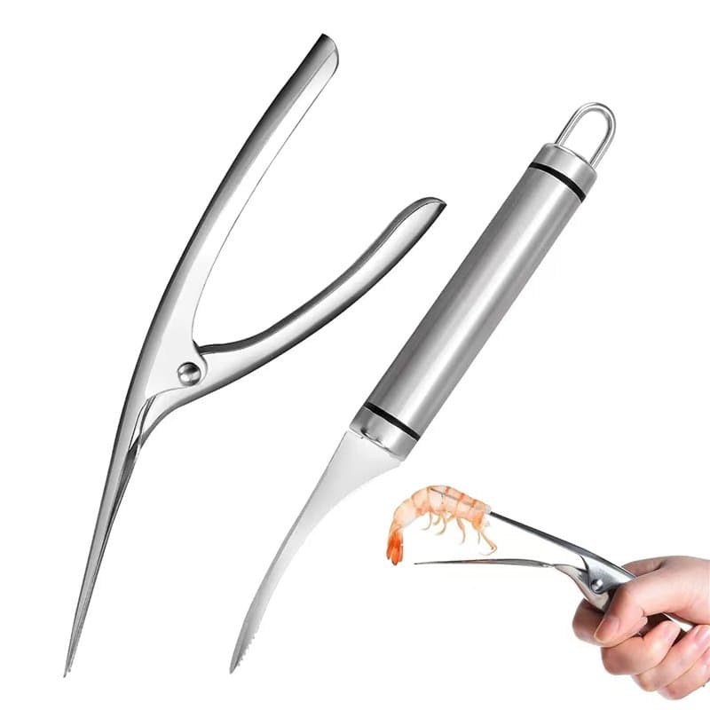 APPCXOKL Outil Polyvalent pour Fruits de Mer - Éplucheur, Ouvre Huître, Couteau et Écailleur à Poisson