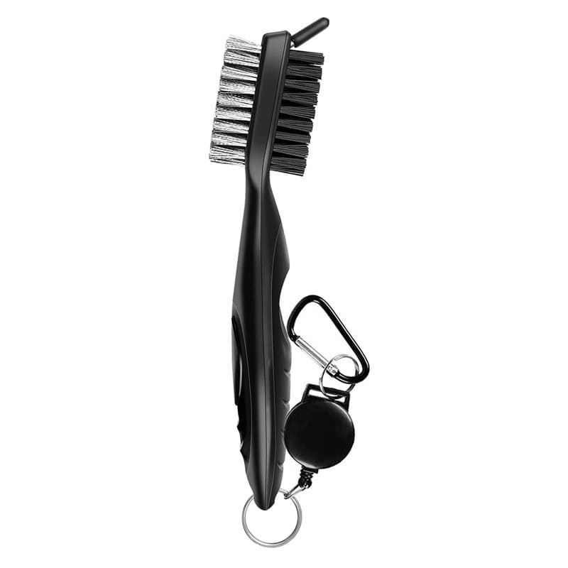 Nettoyages De Club de Golf,Brosses pour Golf du Club 2 en 1 Outils De Nettoyages Golf en Nylon et Acier Double Face Outil de Net