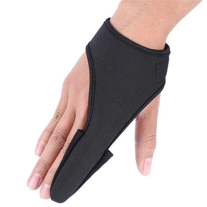 Protecteur de Doigt d'index Simple, de Bande élastique Unisexe Confortable Noir pour la pêche en Plein air