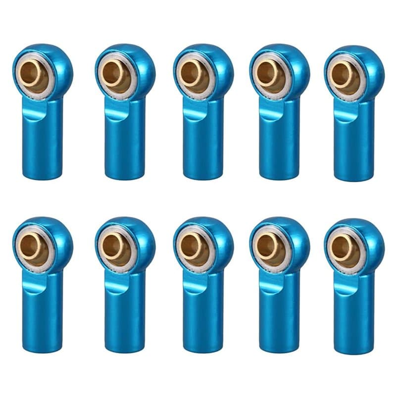 RUIZHI 10 Pièces M3 Rotule Embout Rotule Lien Rotule Support pour 1/10 Voiture d'escalade TRX4 D90 SCX10 Camion Buggy Chenille