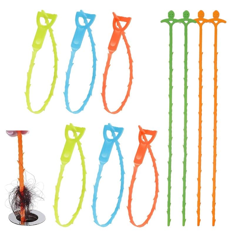 WYRGQIQN 10 Pièces Drain Outil de Nettoyage, Furets déboucheurs de canalisations, Spirale de nettoyage Pour évier de cuisine, sa