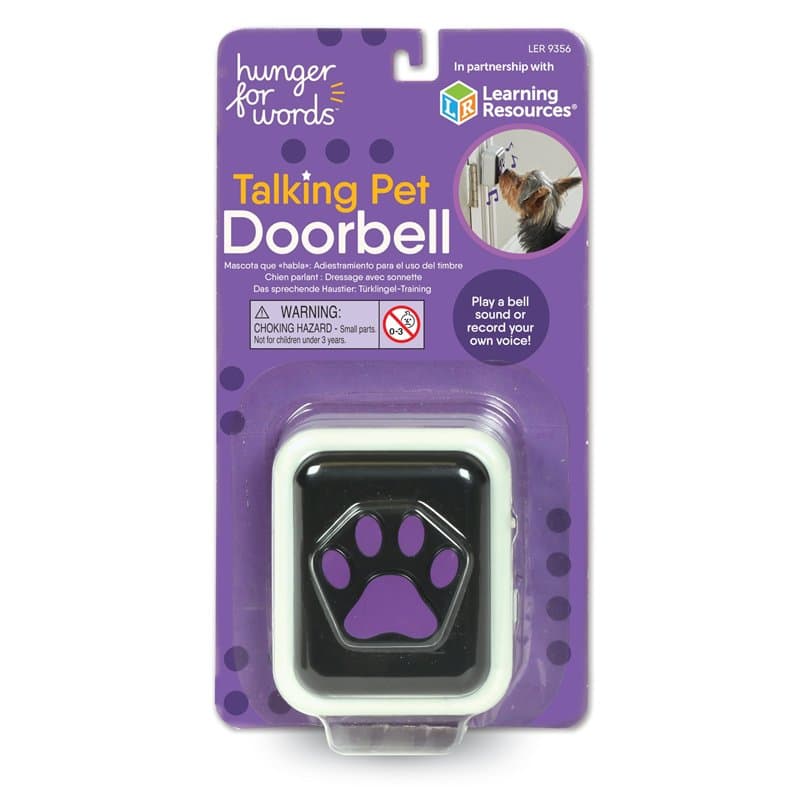 Learning Resources Hunger for Words Sonnette pour Chien Parlant - Sonnette pour Chiens, Sonnette pour Les Chiens, idéal pour Le
