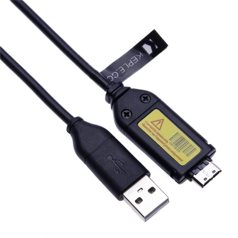 Chargeur USB et Câble de Synchronisation de Données Appareils Photo Compatible avec Samsung Séries EX, L, B, S, SL, ST, SH, P, P