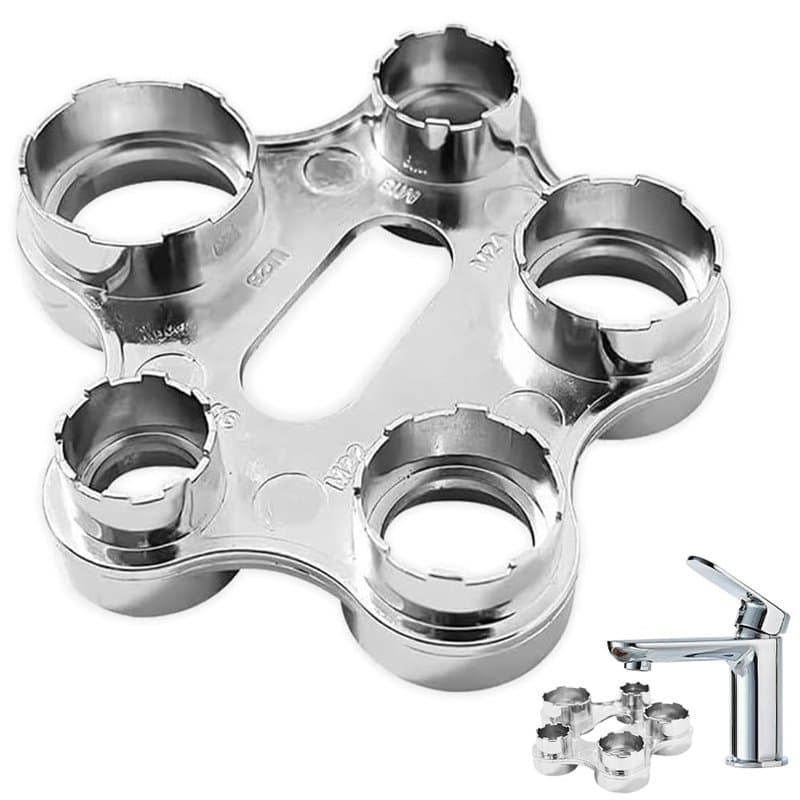BNGXR Clé de Montage pour Aérateur, Clé pour Aérateur de Robinet, Outil de Remplacement de Mousseur, Démontage et Nettoyage Faci