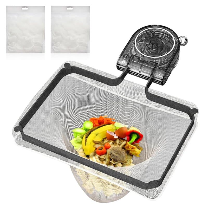 BNGXR Sink Drain Strainer, Filtre D'évier de Cuisine avec 100 Mailles Filtrantes, Strainer Sink, Passoire Evier Cuisine à Ventou