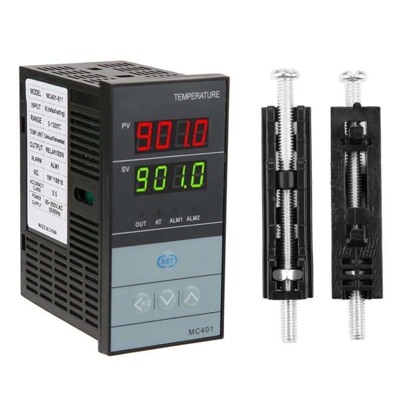 Jadeshay thermostat Régulateur de température numérique -199 - 1300℃ Thermostat de sortie du relais SSR du contrôleur de thermos