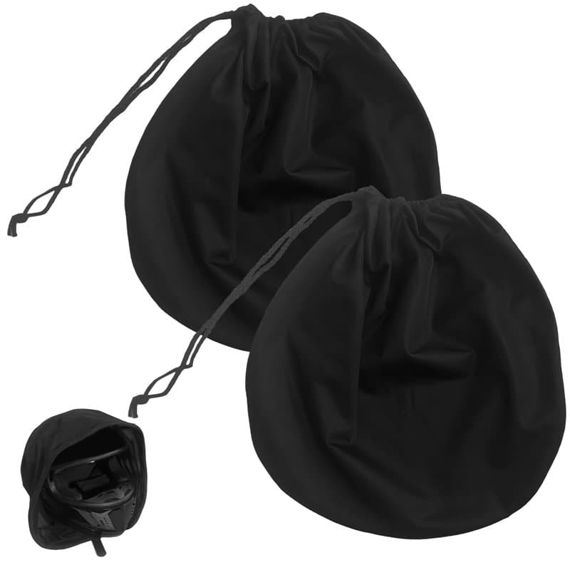 Vaileal Lot de 2 sacs de casque de moto avec cordon de serrage - 47 x 43 cm - Étanche - Pour casque de moto, casque de vélo, de