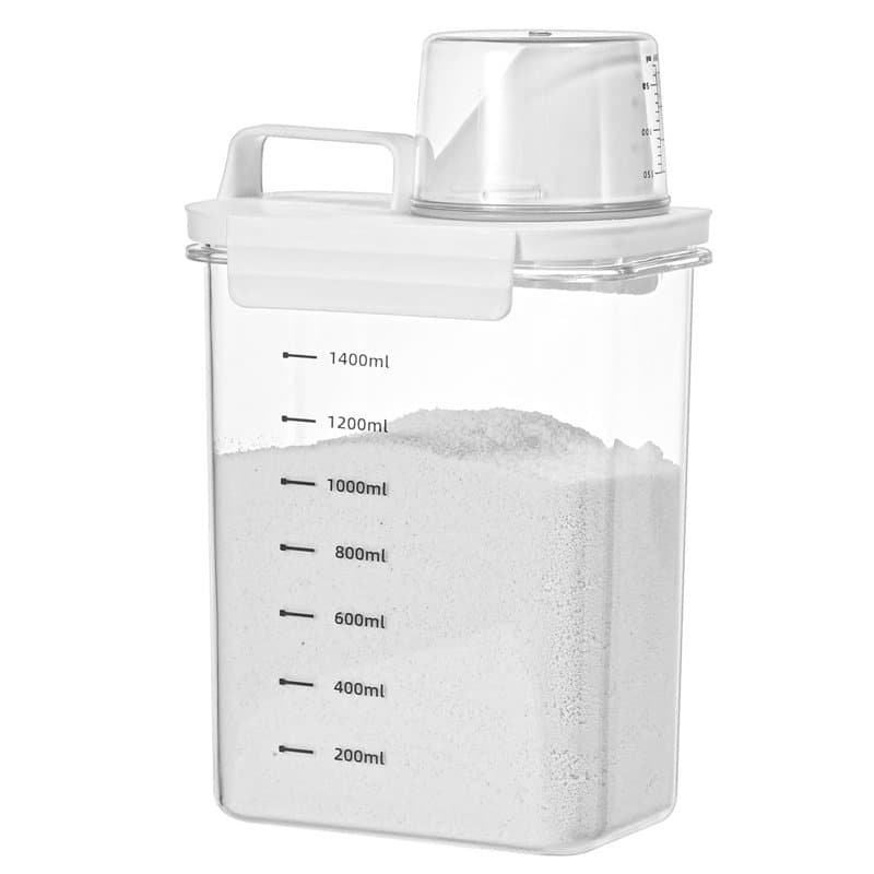 Distributeur de détergent à lessive 1800 ML, Distributeur de détergent gradué scellé, Distributeur lessive Liquide, boîte de Ran