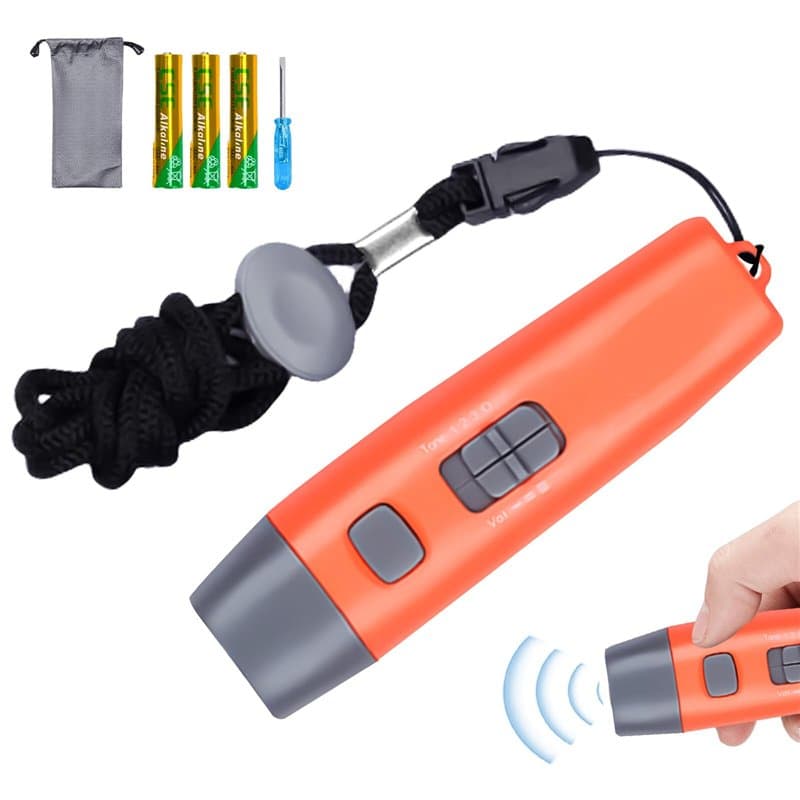 BAIFULAI Sifflet électronique réglable, 3 tons et 3 niveaux, multi-usages, pour les cours de sport, les entraîneurs, les enseign