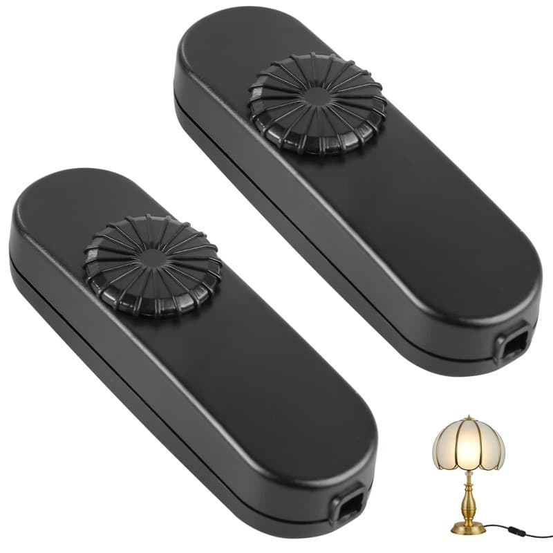 Lot de 2 variateurs d'intensité LED 3-100 W, 220-240 V pour lampes LED, intensité variable de 0 % à 100 % pour lampes à incandes