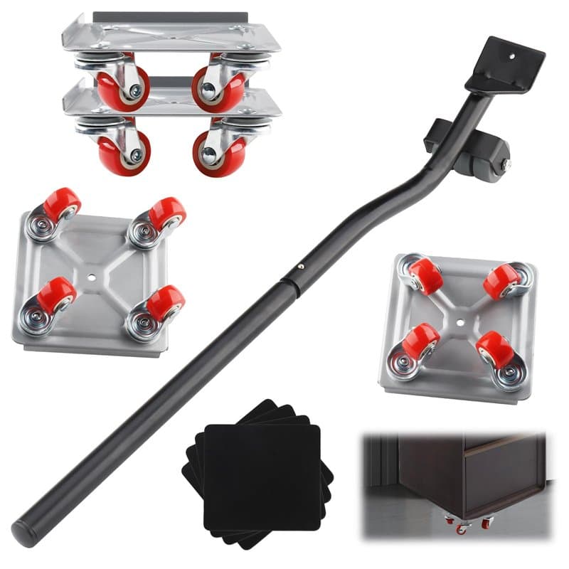 Leve Meuble,Beihre roulettes pour Meubles Lourd avec 4 Roues et Roues Pivotantes à 360° pour Le Deplace Meubles Lourds Mobiles,C
