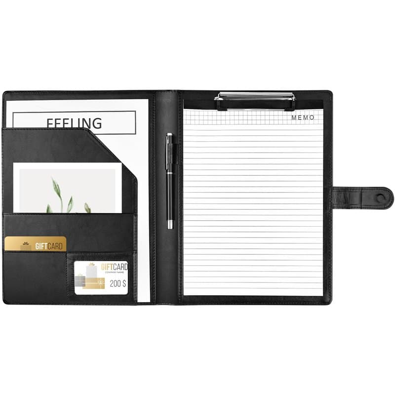 Porte Documents A4, Porte bloc A4 à rabat avec pince pour tenir les documents, Range Documents, Trieur Organiseur Portfolio Plan
