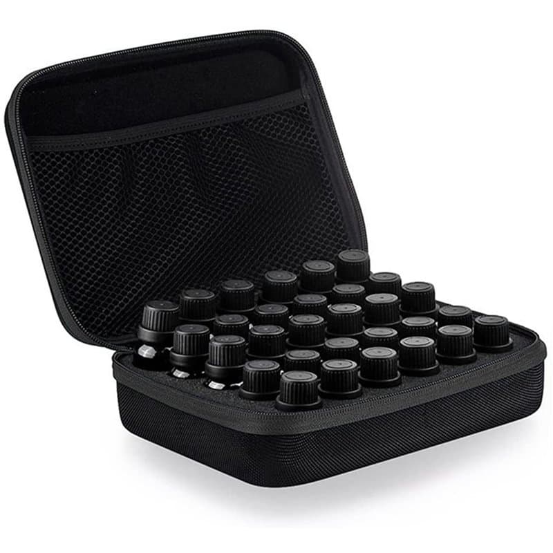 Dantolo Boîte Huile Essentielle,30 Bouteilles imperméable Aromathérapie Boîte de Rangement Housse de Transport Trousses de Toile