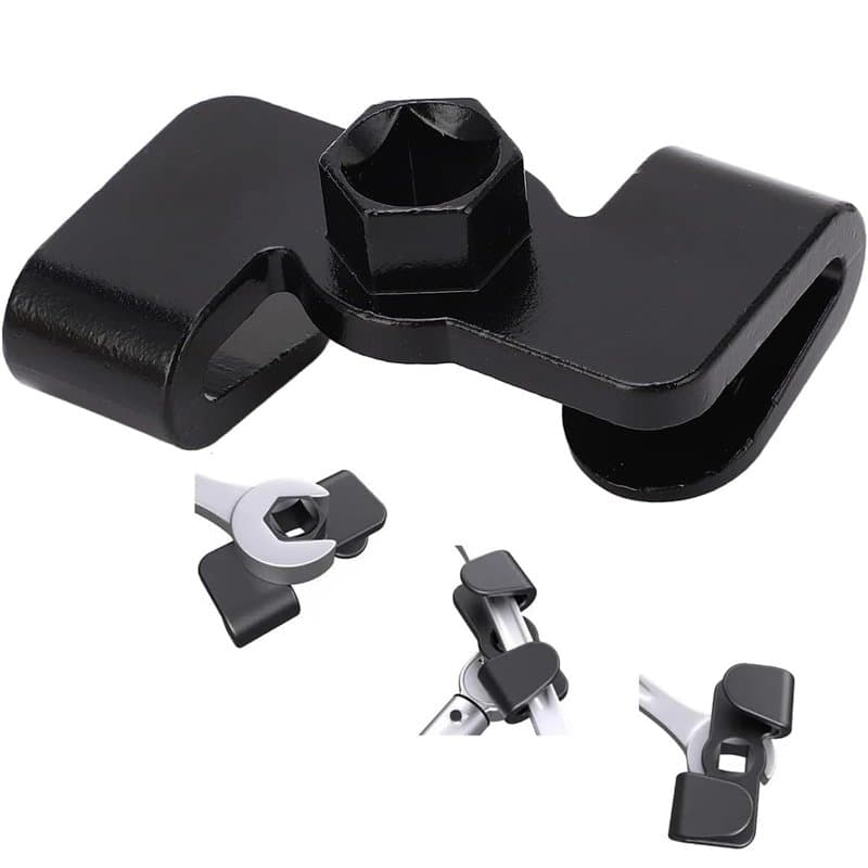 Rallonge de clé à molette, adaptateur universel pour tournevis 1/2" et clé hexagonale de 21 mm pour écrous et vis tenaces (noir)