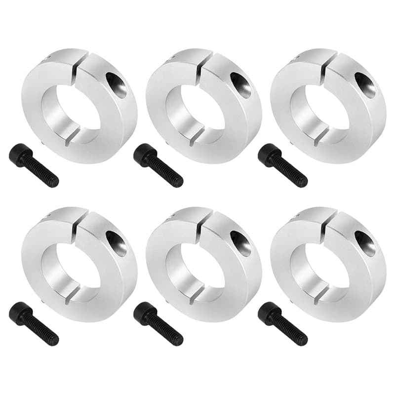 yotutun Lot de 6 bagues de réglage divisées de 20 mm, anneau de réglage de 20 mm, axe de 20 mm, anneaux de butée profonde, manch
