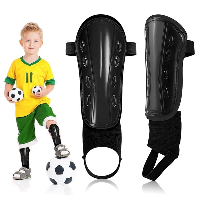 Casenly Protege Tibia Foot Enfant, Protège-Tibias de Football pour Enfant avec Protection Cheville, Protège Tibias Réglables, Pr