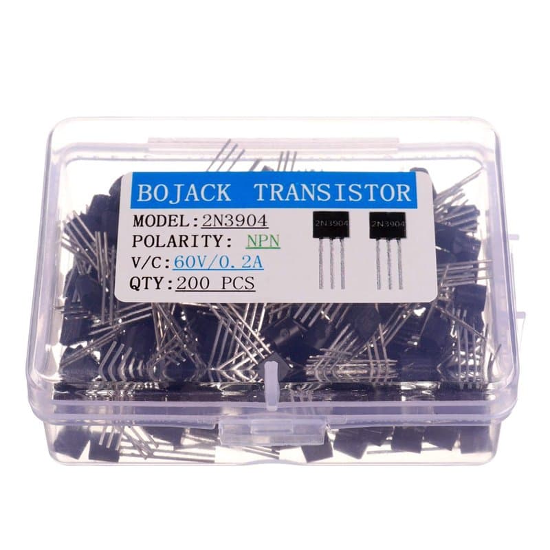 BOJACK 2N3904 NPN 60 V 0,2 A 0,625 W 300 MHz Transistors Usage général (lot de 200 pièces)
