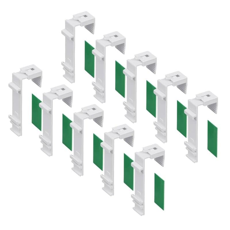 YZROHYI 10 Fixation Store Sans Percage Fenetre Fixe,Accroche Store Enrouleur,Support Adhésif Pour Stores,Support à Pince Long po