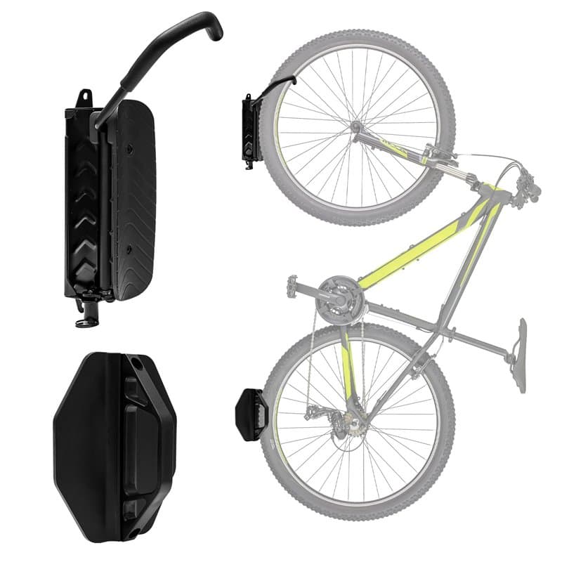 Support Vélo Mural Pivotant Zaxiva pour VTT & Vélo de Route, Porte Vélo Mural Gain de Place pour Garage & Maison, Support Mural