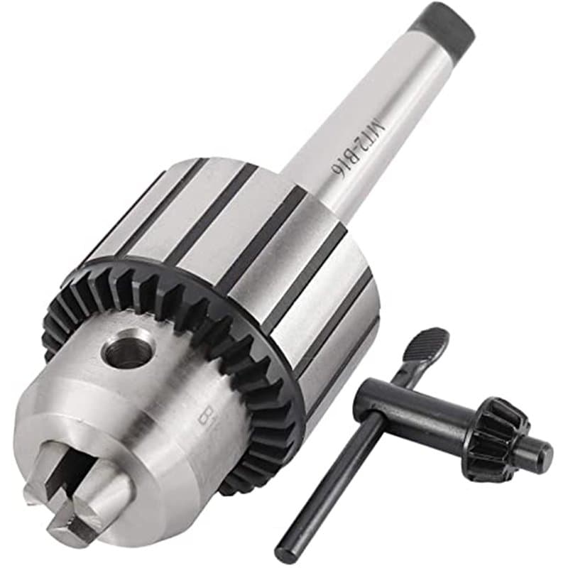 Mandrin de perceuse de type clé en acier au carbure MT2 B16/1-13 mm, pour les opérations de centrage, de taraudage et d'alésage