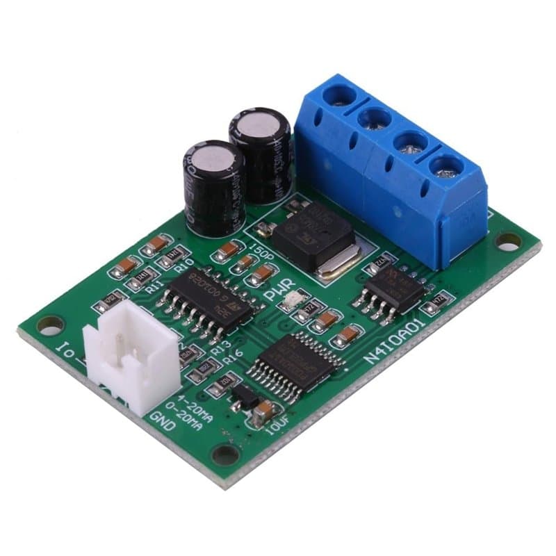 Module de Courant RS485 Vers DAC, Convertisseur DC 12V 24V RS485 Vers 4-20mA Contrôle de Commande MODBUS RTU