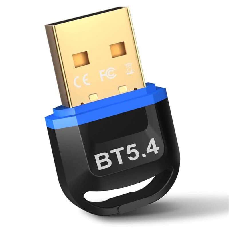 Hoppac Dongle Bluetooth 5.4, Cle Bluetooth pour PC, Faible Latence, Adaptateur Bluetooth USB, Compatible avec Windows 11/10/8.1/