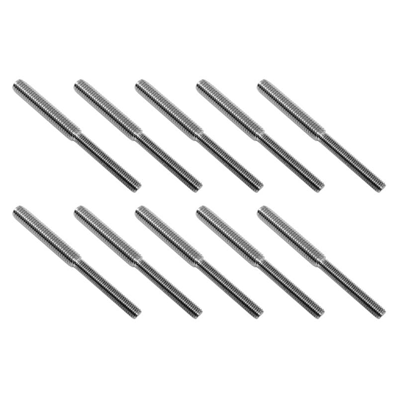 10x 80mm goujon à double tête boulon 304 en acier inoxydable réducteur de vis adaptateur (M6 à M8) pour fixation de colonne stru