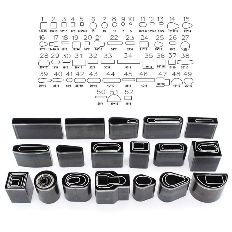 Yuhtech 52 Pcs Outils de Coupe Cuir Kit Poinçon à Main Découpeur pour Maroquinerie Artisanat Travail