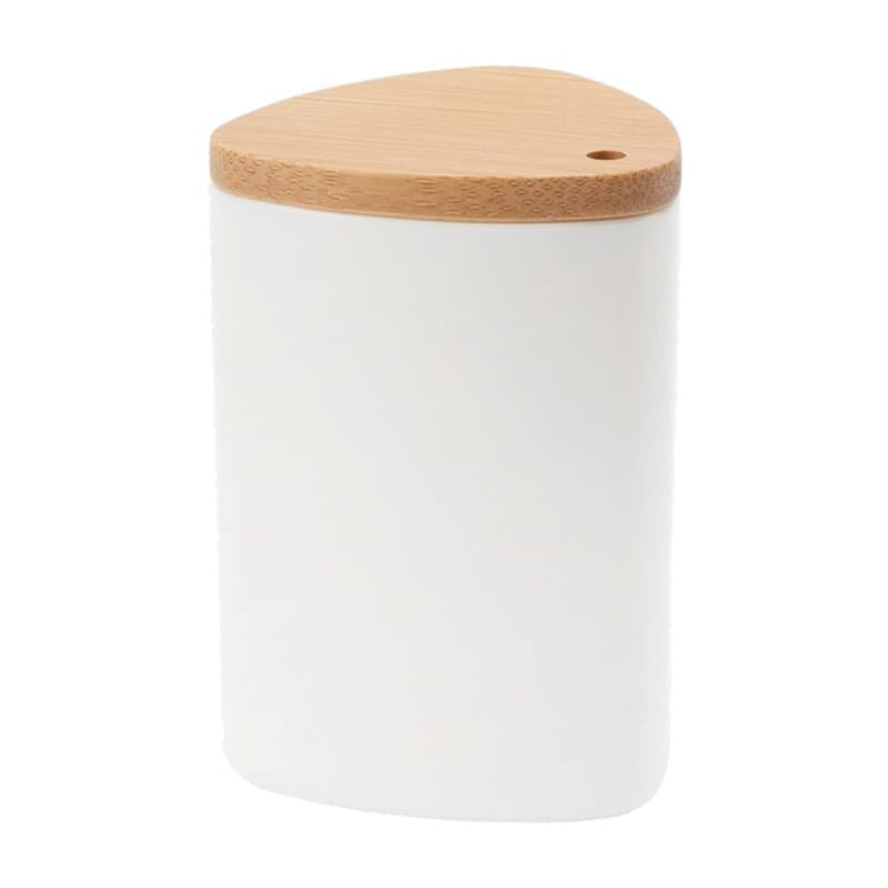 Distributeur de Cure Dent, Distributeur de Cure Dent Original Distributeur Cure-Dents en Plastique avec Couvercle en Bois Petit