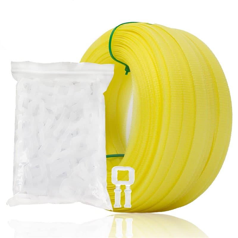 Emballages et scellés, Kits d'outils de cerclage manuel, 100m de cerclage PP et 100pcs Pinces en plastique, Largeur de cerclage