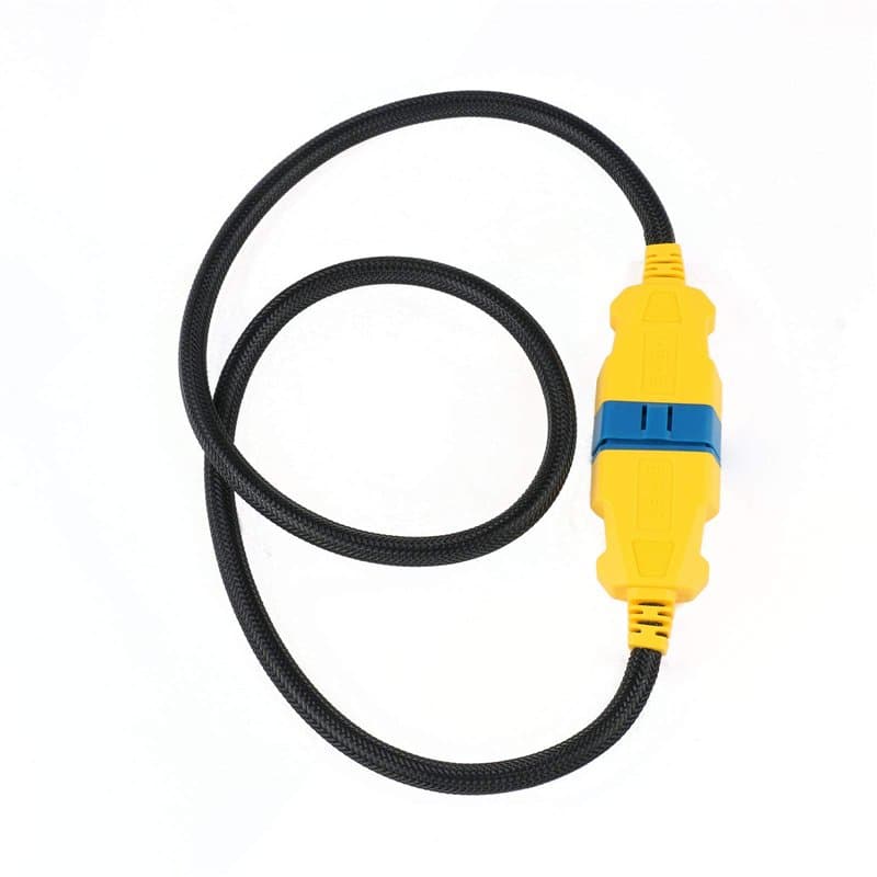 OURANTOOLS Câble d'Extension OBD-2 Rallonge OBD-II – 16Broches 1m Mâle à Femelle Voiture Adaptateur Cordon Diagnostique Connecte