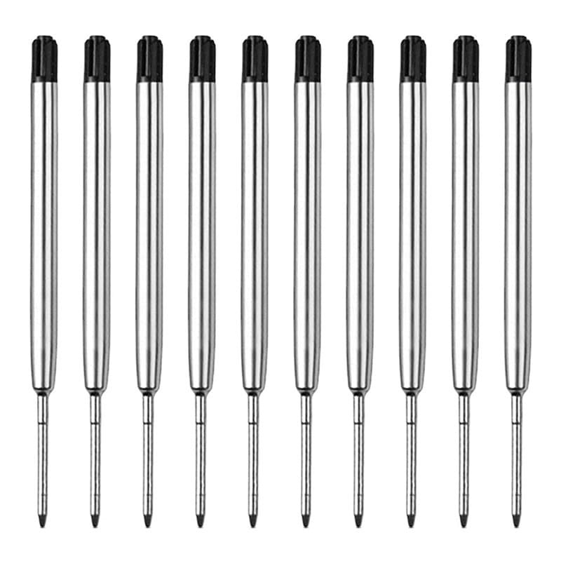 10 Pièces Recharges de Stylo Bille Multifonction, Recharge Standard Internationale, Mines de rechange pour stylos à bille en mét