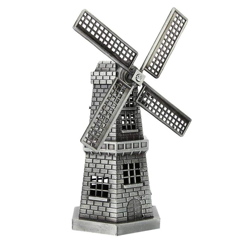 Hztyyier Souduredécor à la Maison, Cast Art, Cadeaux d'artisanat, Figurine d'ornement en métal Ornaments, Statue de Moulin à Ven