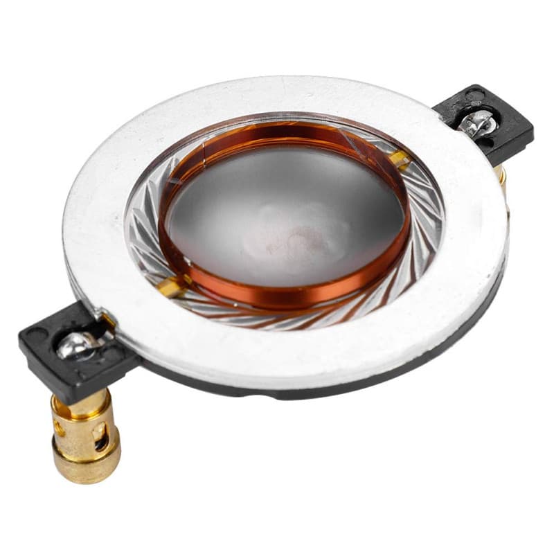 ASHATA Film de Haut-Parleur Audio 34,4 mm, Bobine vocale de Haut-Parleur à diaphragme de 8 ohms avec bornier pour systèmes de ci
