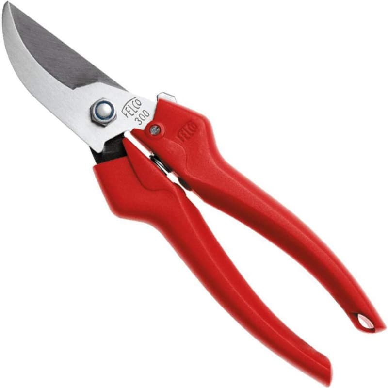 FELCO 300 Ciseaux de lecture (coupe ø 10 mm, longueur 190 mm, ciseaux de récolte, tête de coupe incurvée en acier inoxydable, co