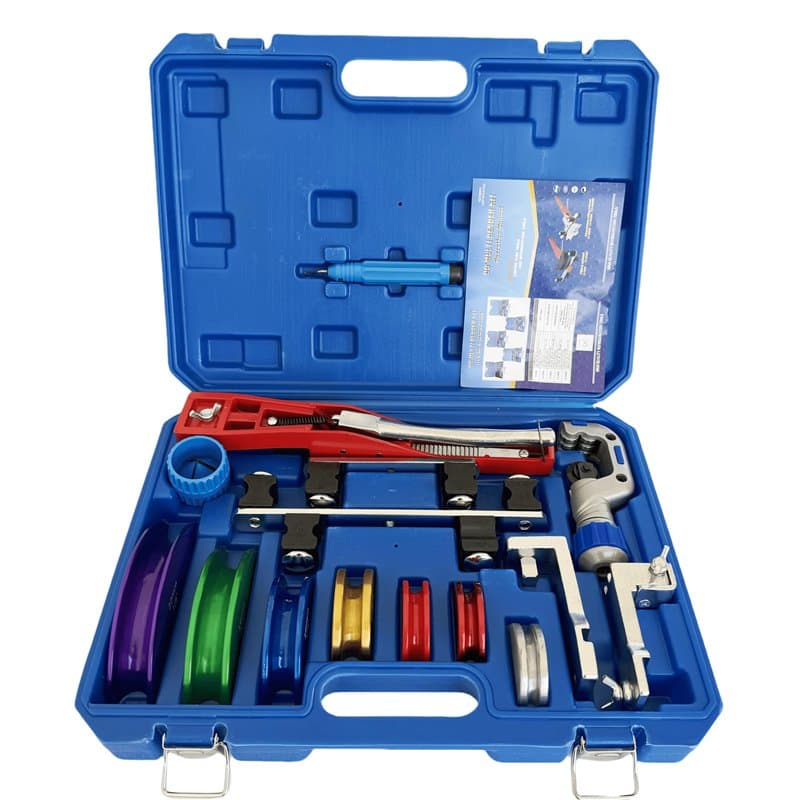 INREPRO Cintreuse Tuyaux à Cliquet 7 Matrices Outil Cintrage 6-22 mm à 90 Angles Machine à Cintrer Les Tuyaux pour Cintrer des T