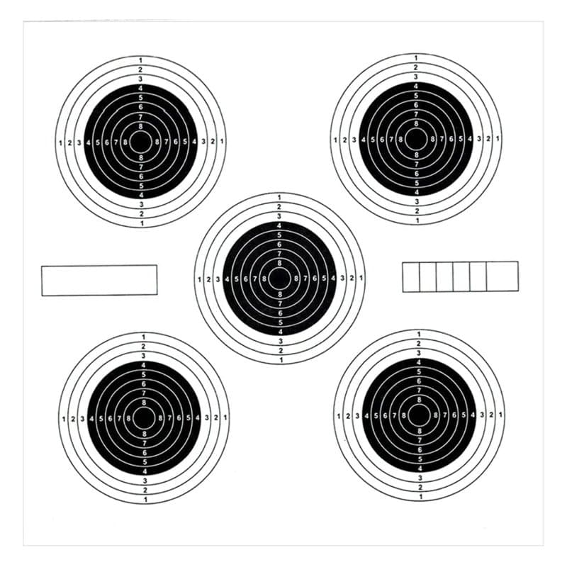 ADCHOP Cibles 14 x 14 cm Paquet de 100 unités en carton de 6 g pour tir à la cible : Airsoft, air comprimé, pardigon balin. Norm