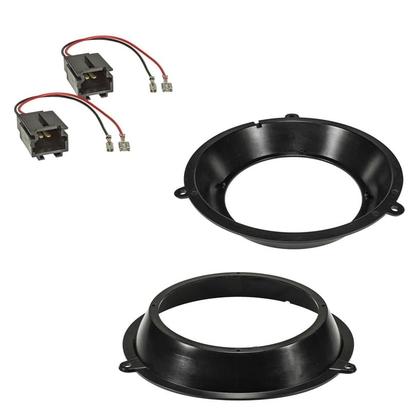 Sound-way Kit Montage Haut-parleurs Cadre Supports Compatible avec Fiat Panda einceintes Avant de 16,5 cm